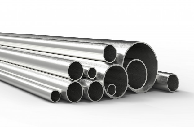 silver pipes isolated 3d rendering 103740 53