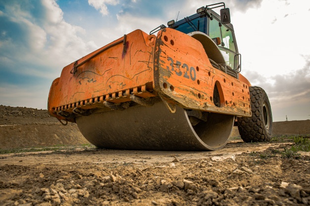 machine soil consolidation terrain when working summer 155027 101